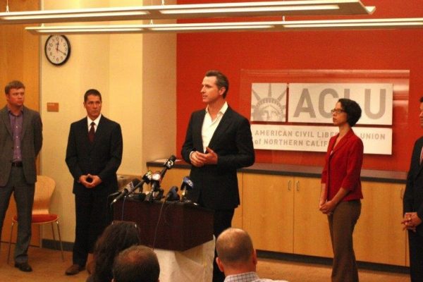 Marijuana legalization press conference at the ACLU of Northern California office