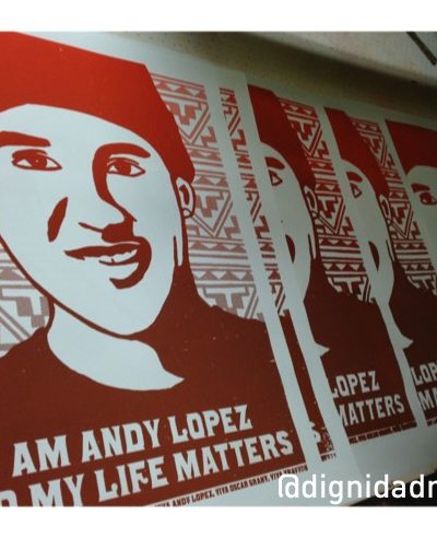 Andy Lopez posters by @dignidadrebelde