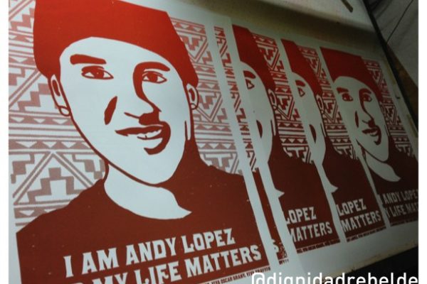 Andy Lopez posters by @dignidadrebelde