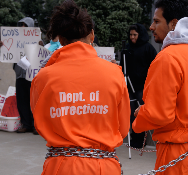 anti-shackling protest