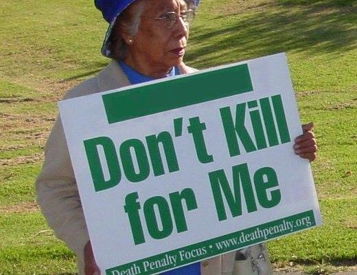 Activist opposed to the death penalty