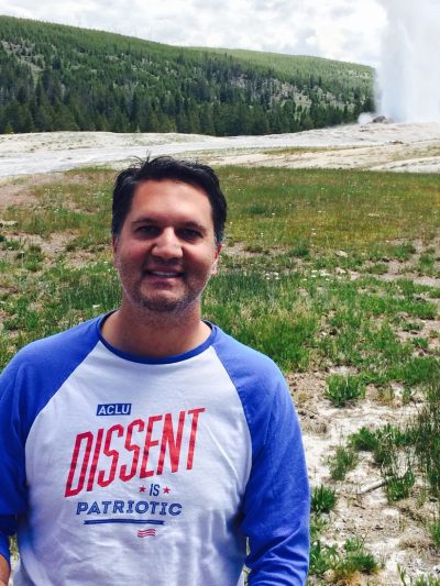 Abdi Soltani at Old Faithful National Park