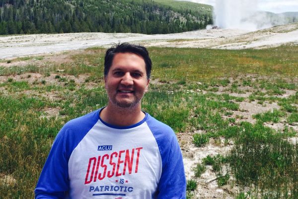 Abdi Soltani at Old Faithful National Park