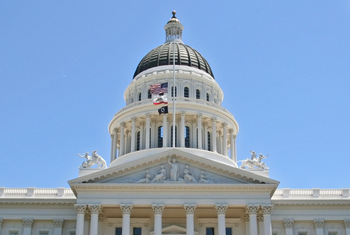 The state capitol building in Sacramento, California