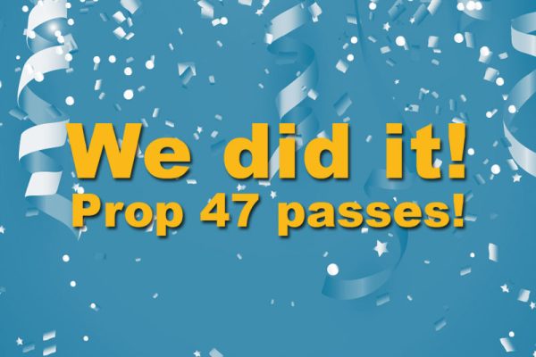 We did it - Prop 47 passes!