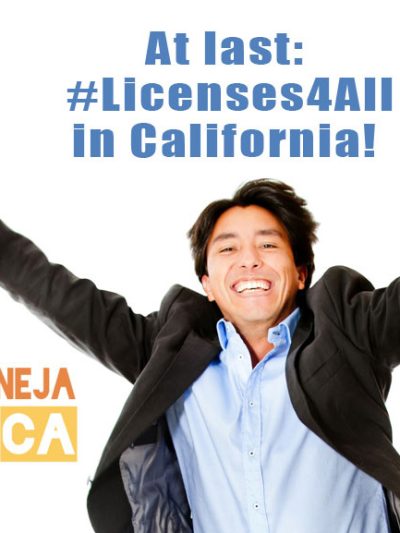 at last #licenses4all in California