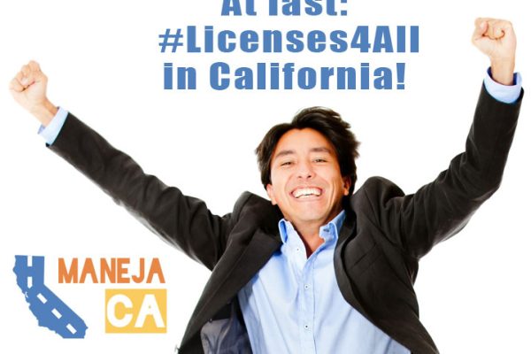 At last #licenses4all in California