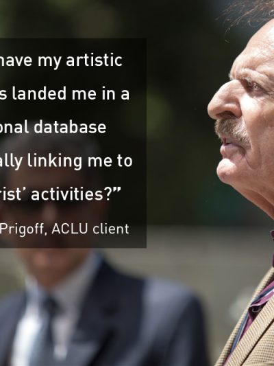 James Prigoff, ACLU client