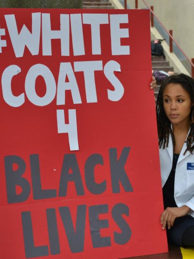 #WhiteCoats4BlackLives