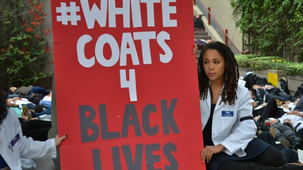 #WhiteCoats4BlackLives