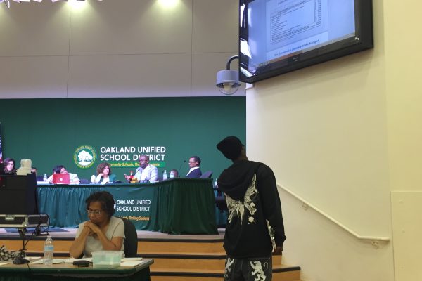 Black Organizing Project at the Oakland School Board meeting