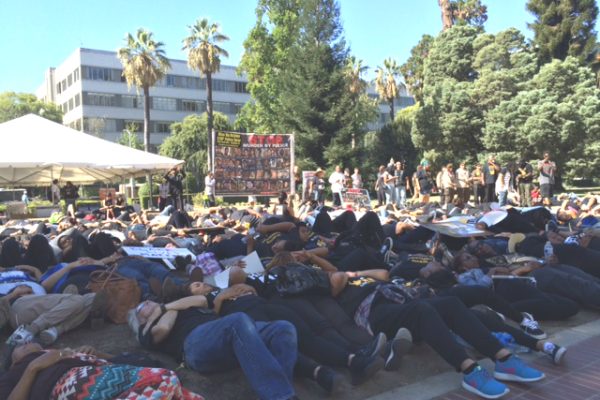 Die-in at California Capitol on September 2, 2015