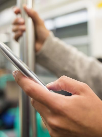 Person using cellphone