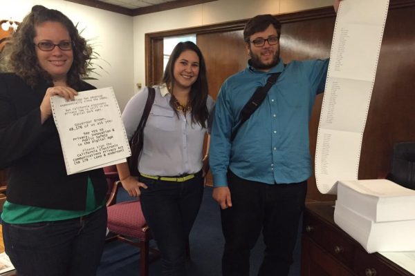 CalECPA petition delivery