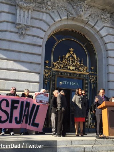 Dec. 14 press conference - Sup. David Campos speaking in front of SF City Hall
