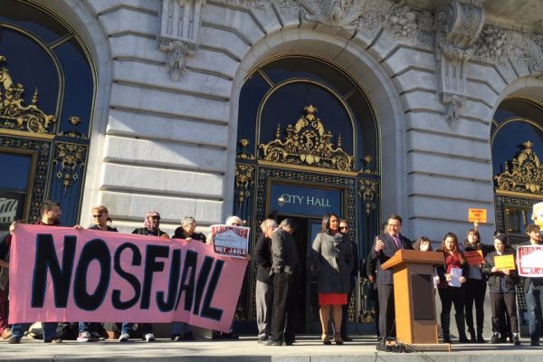 Dec. 14 press conference - Sup. David Campos speaking in front of SF City Hall