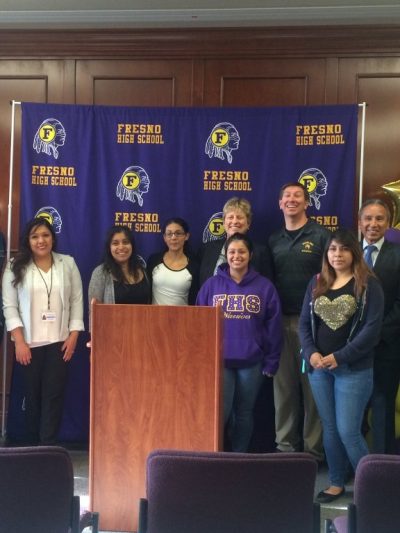 High school students in Fresno