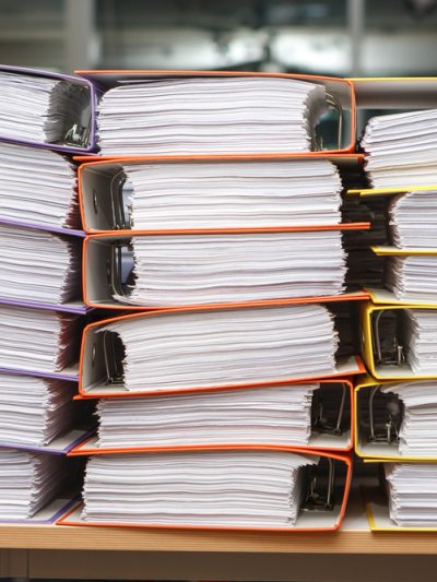 binders full of paper