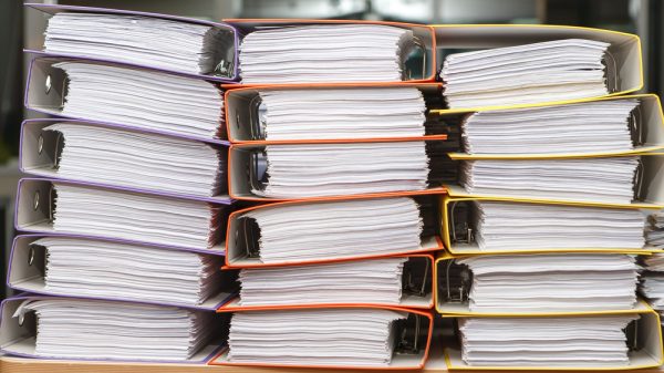 binders full of paper