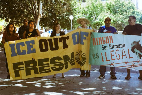 ICE Out of Fresno rally