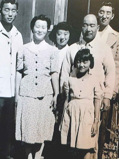The family of Julia Harumi Mass at Heart Mountain internment camp in 1944