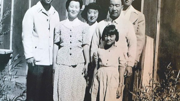 The family of Julia Harumi Mass at Heart Mountain internment camp in 1944