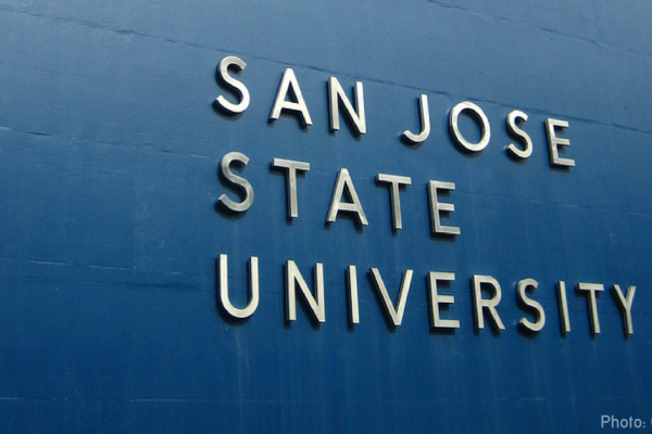 San Jose State University sign