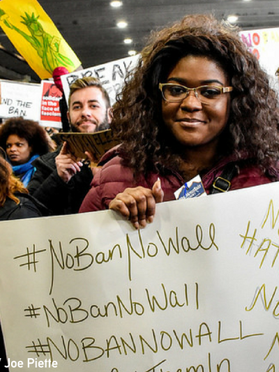 Immigrants' rights rally