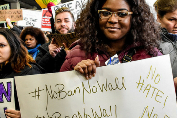 Immigrants' rights rally