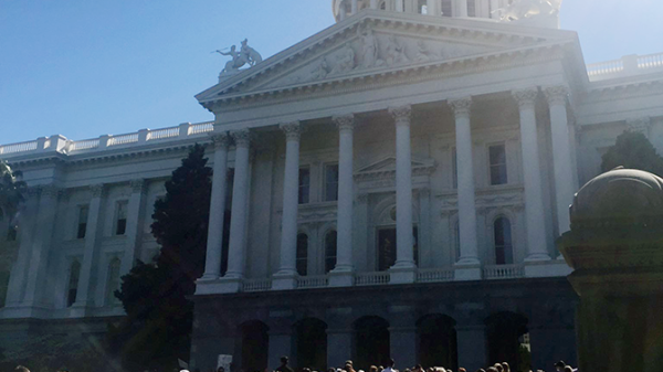 ACLU members rally at the CA State Capitol 2017