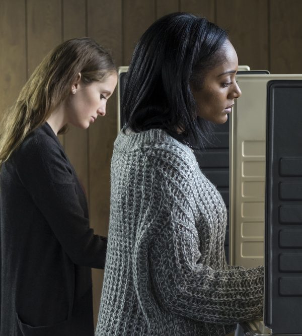 stock image - women voting