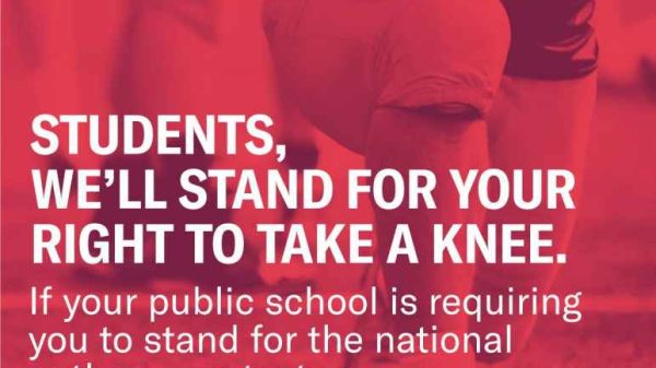 Students. We'll Stand For Your Right to Take a Knee