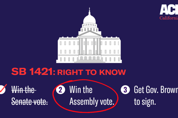 “Right to Know” Police Transparency Legislation graphic