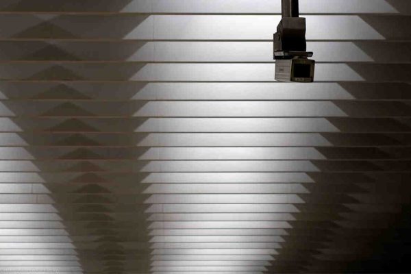 security camera on a ceiling