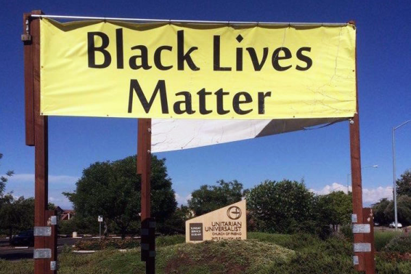 Black lives matter banner