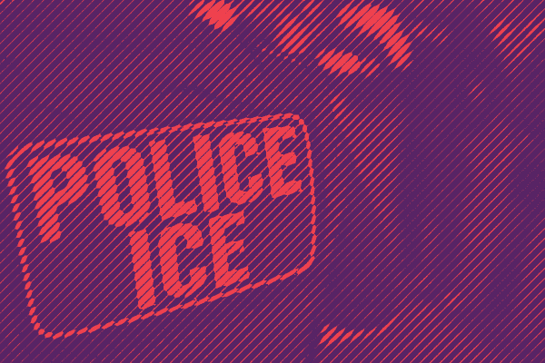 Back of ICE Official