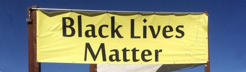 BLM voting place banner
