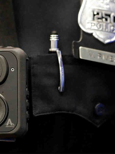 police body camera on police officer