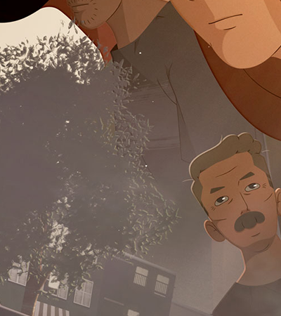 woman and man looking into distance, immigrants' rights