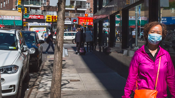 woman shopping flushing