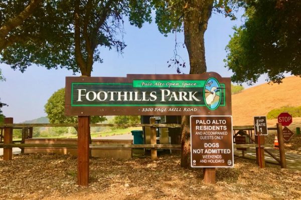 Signage at entrance of Foothills Park