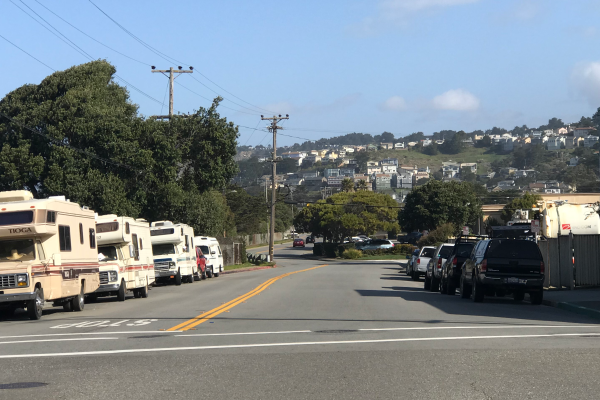RVs Parked in Pacifica