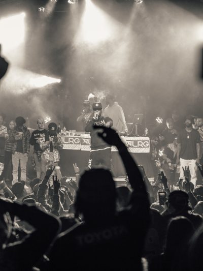 Hip Hop artist on stage