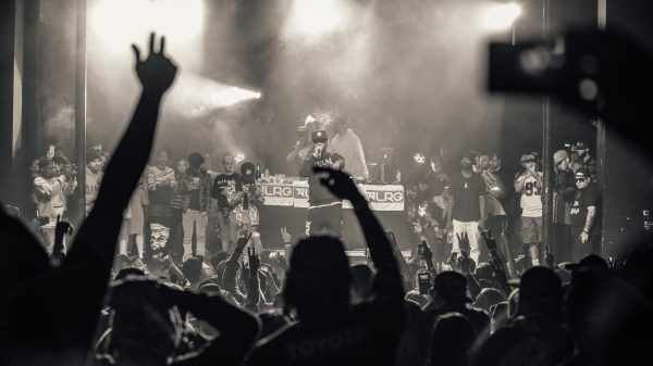 Hip Hop artist on stage