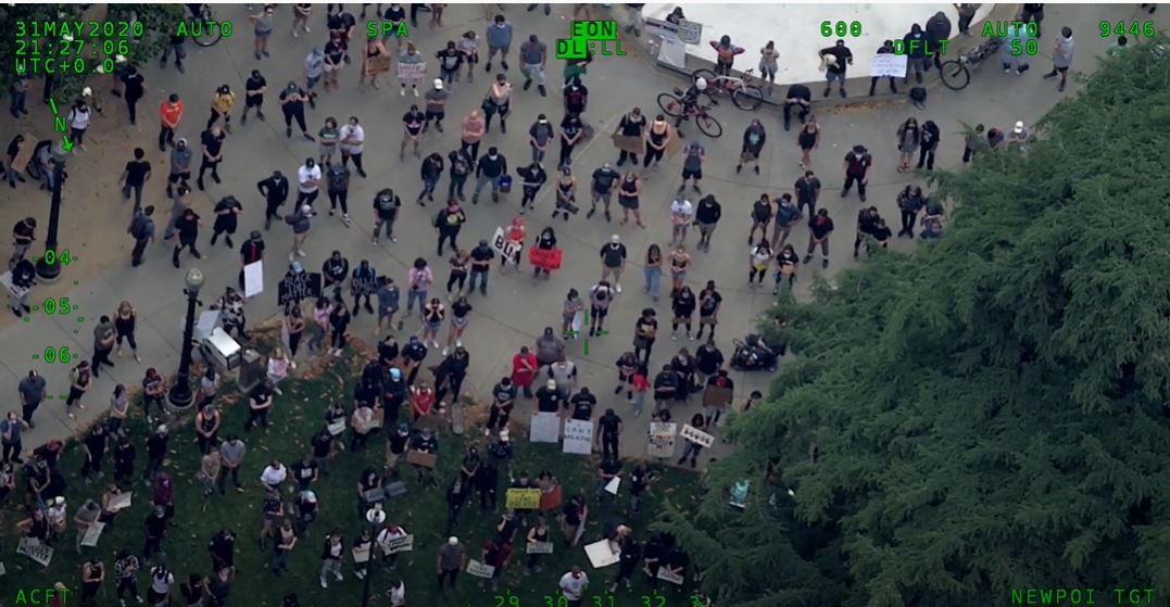 Spying on Sacramento Crowd