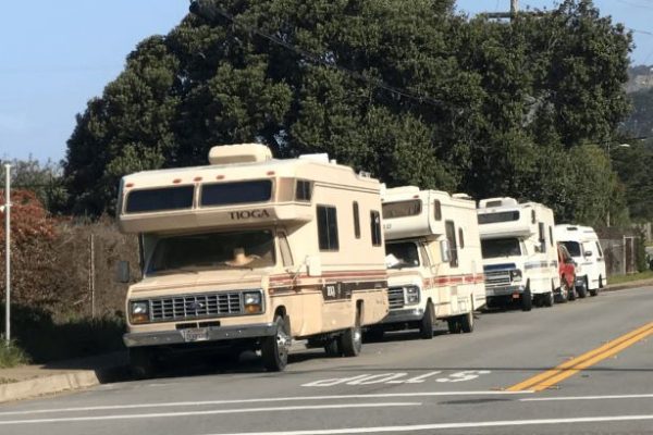 RV's parked