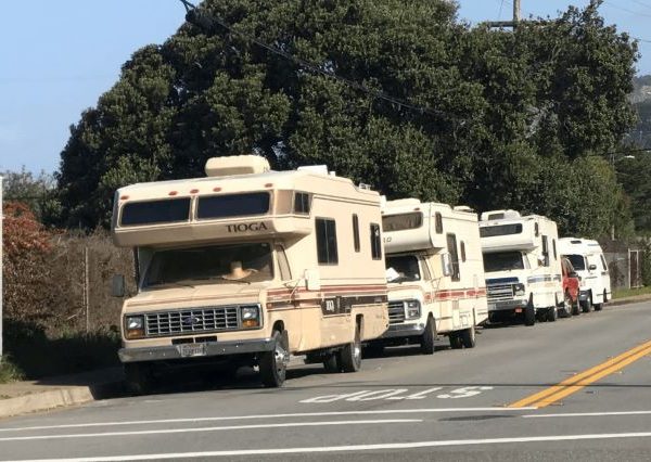 RV's parked