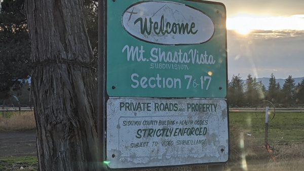 Shasta Vista Sign