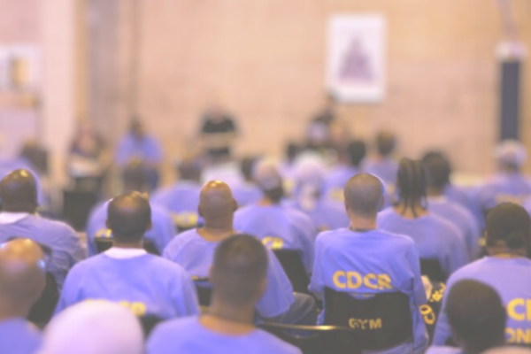People in CDCR custody attend a class