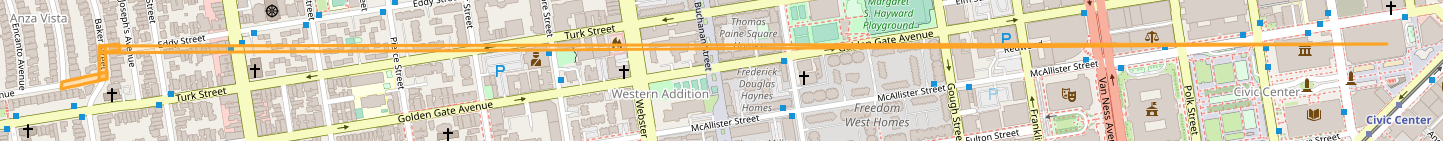 Figure 3. Geofence warrant spanning two miles